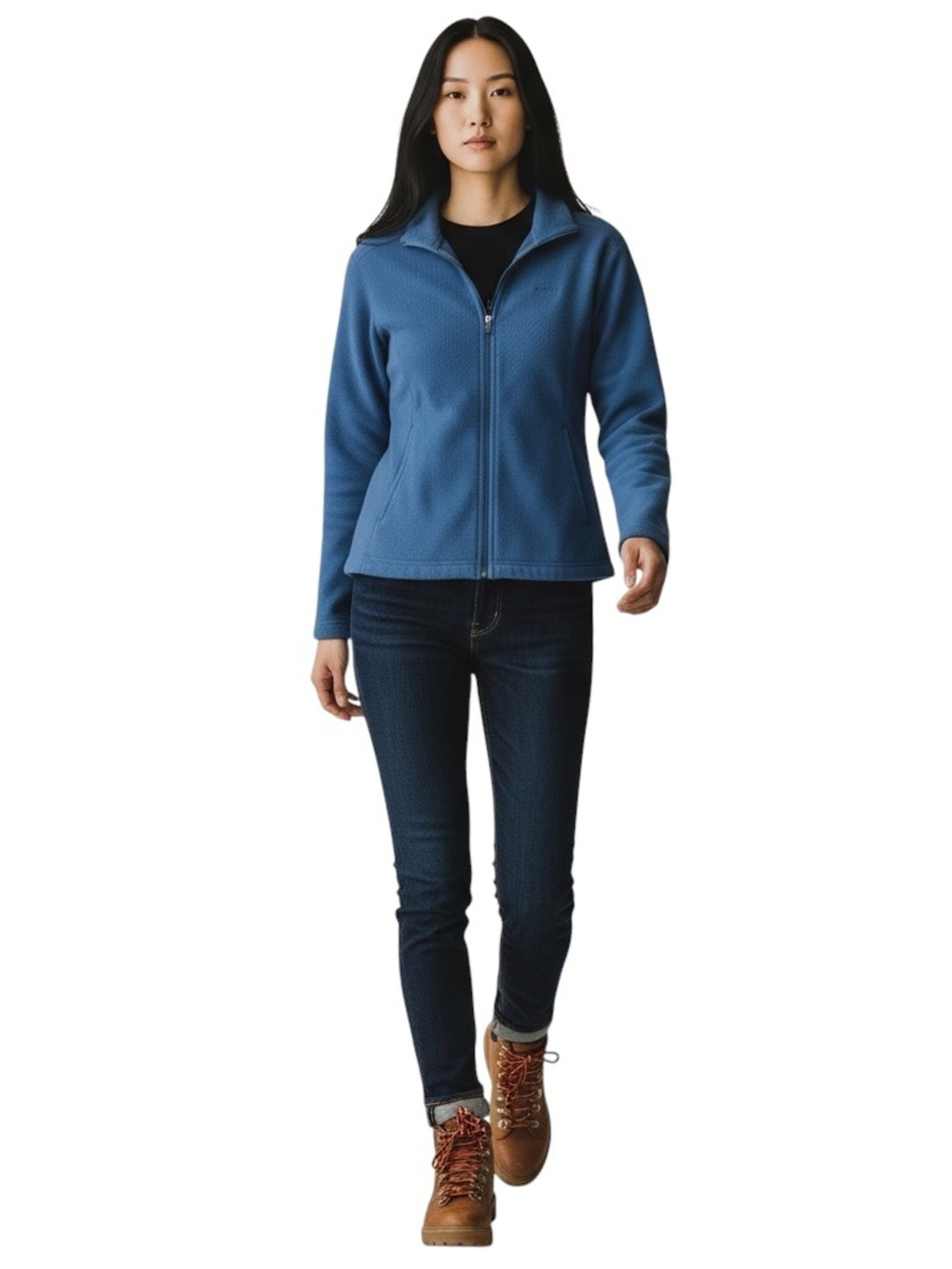 PATAGONIA SYNCHILLA Lightweight Zip-Up Fleece Jacket in Blue Size Small - Picture 7 of 7
